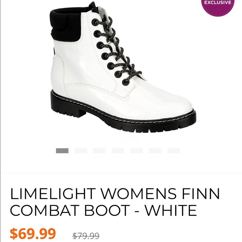 Limelight white boots